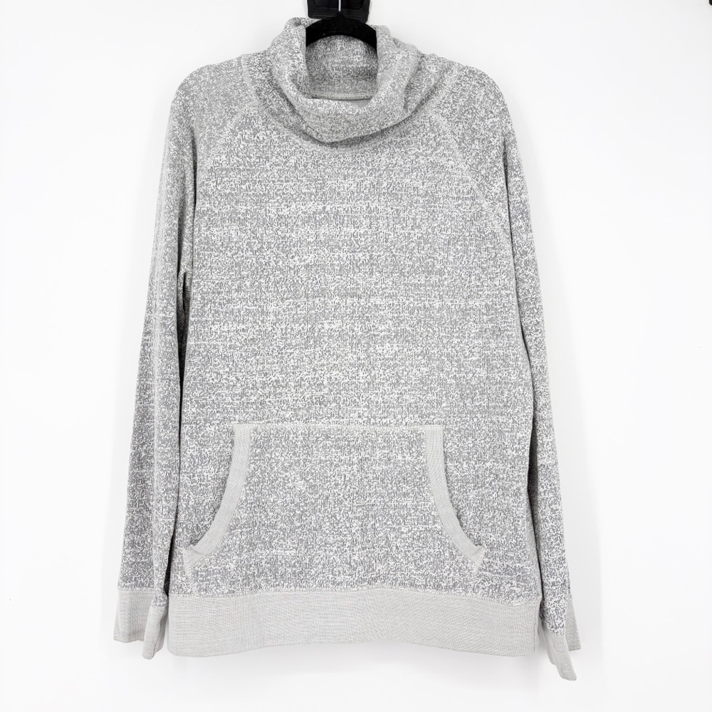 Express Light Gray Turtleneck Pullover